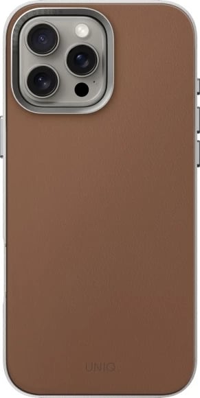 Mbështjellës UNIQ Lyden DS për iPhone 16 Pro Max 6.9", Magclick Charging, karamel/ivory
