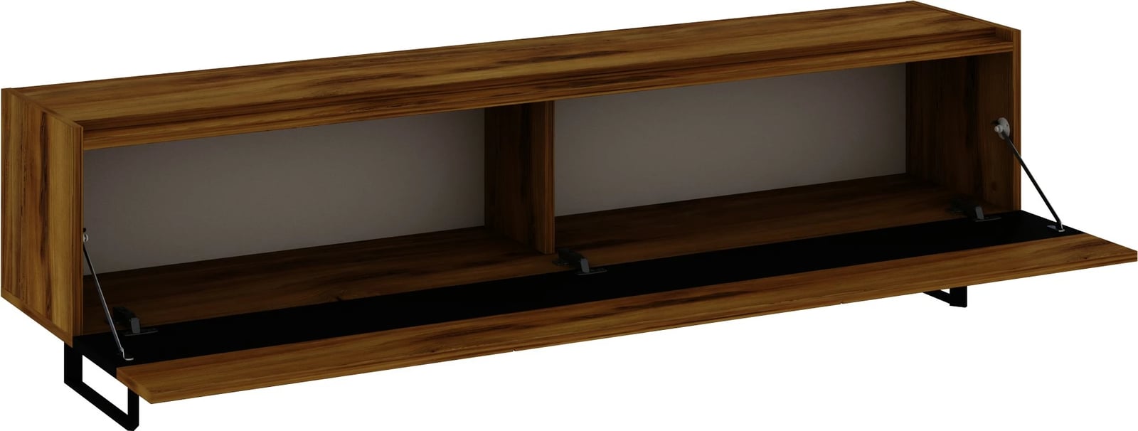 Komodë TV Skye Decor, e zezë, lis