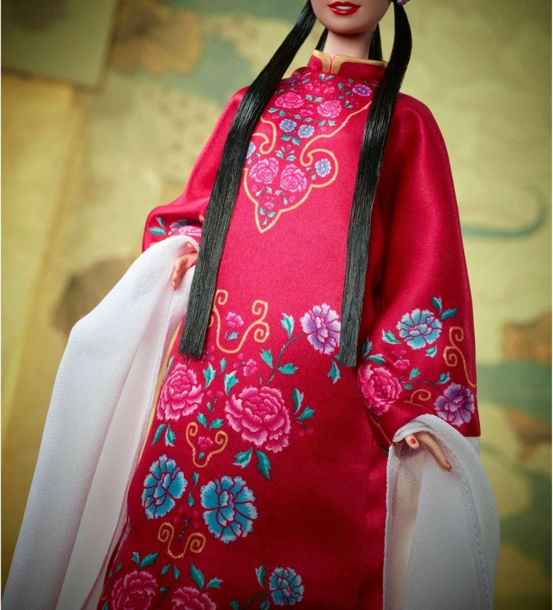 Kukull koleksionuese Barbie Signature Lunar New Year HRM57, e kuqe