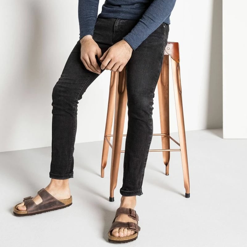 Papuqe femra Birkenstock, të kafta