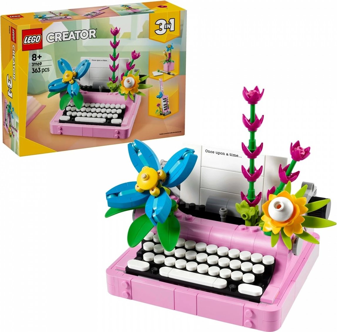 Set LEGO Creator 3-in-1 31169 Flowering Typewriter Machine, 363 pjesë