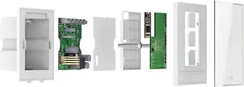 ZigBee ON/OFF Switch(CN type,3 Gang neutral 100-240V), i bardhë