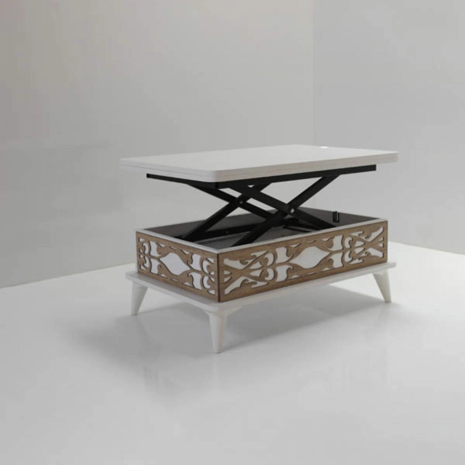 Tavolinë kafeje Skye Decor, Ottowa Ada, e bardhë