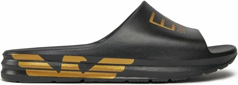 Sandale plazhi për meshkuj Emporio Armani, të zeza