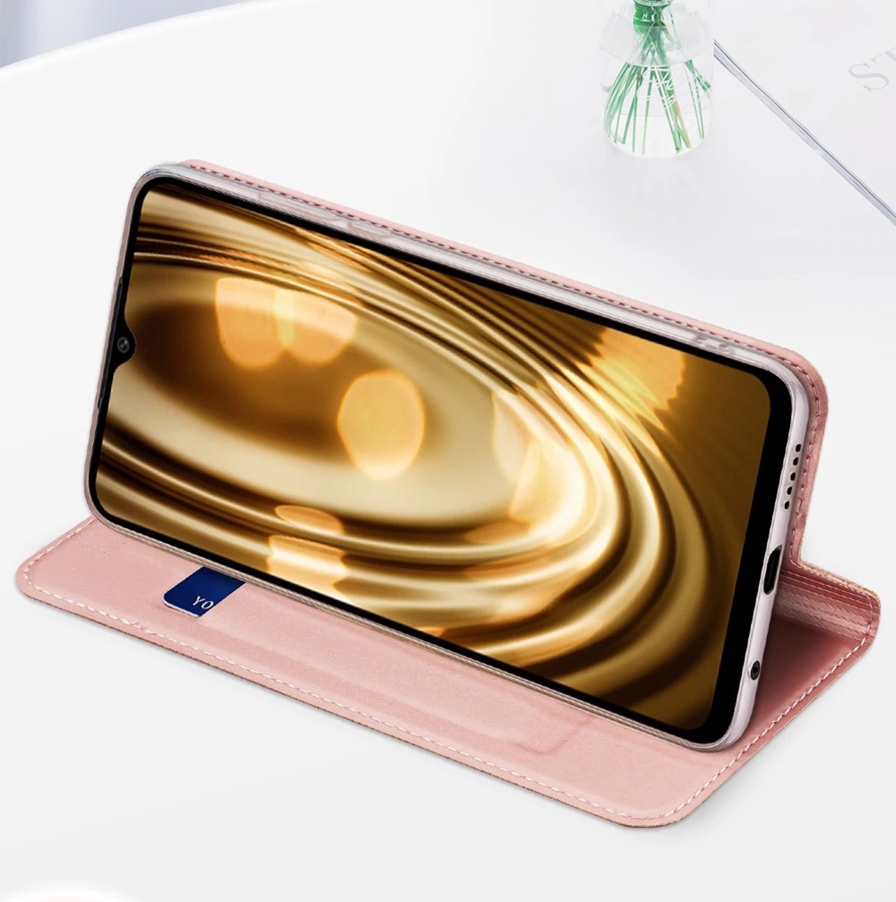 Mbështjellës Dux Ducis Skin Pro për Oppo Reno 8 Pro, me kapak, xhep për kartela, funksion stand, e zezë Mbështjellës Dux Ducis Skin Pro për Oppo Reno 8 Pro, me kapak, xhep për kartela, funksion stand, e zezë