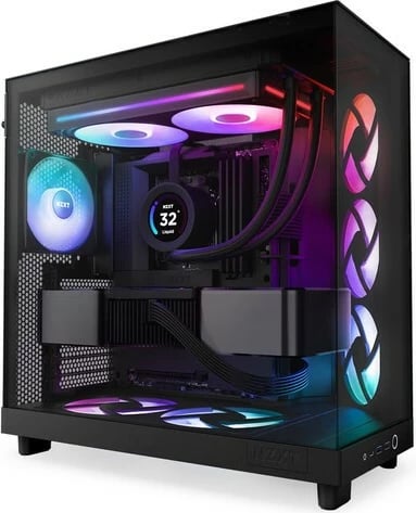 Ventilator për kasë NZXT F280 RGB CORE PWM, 280mm, i zi, RGB