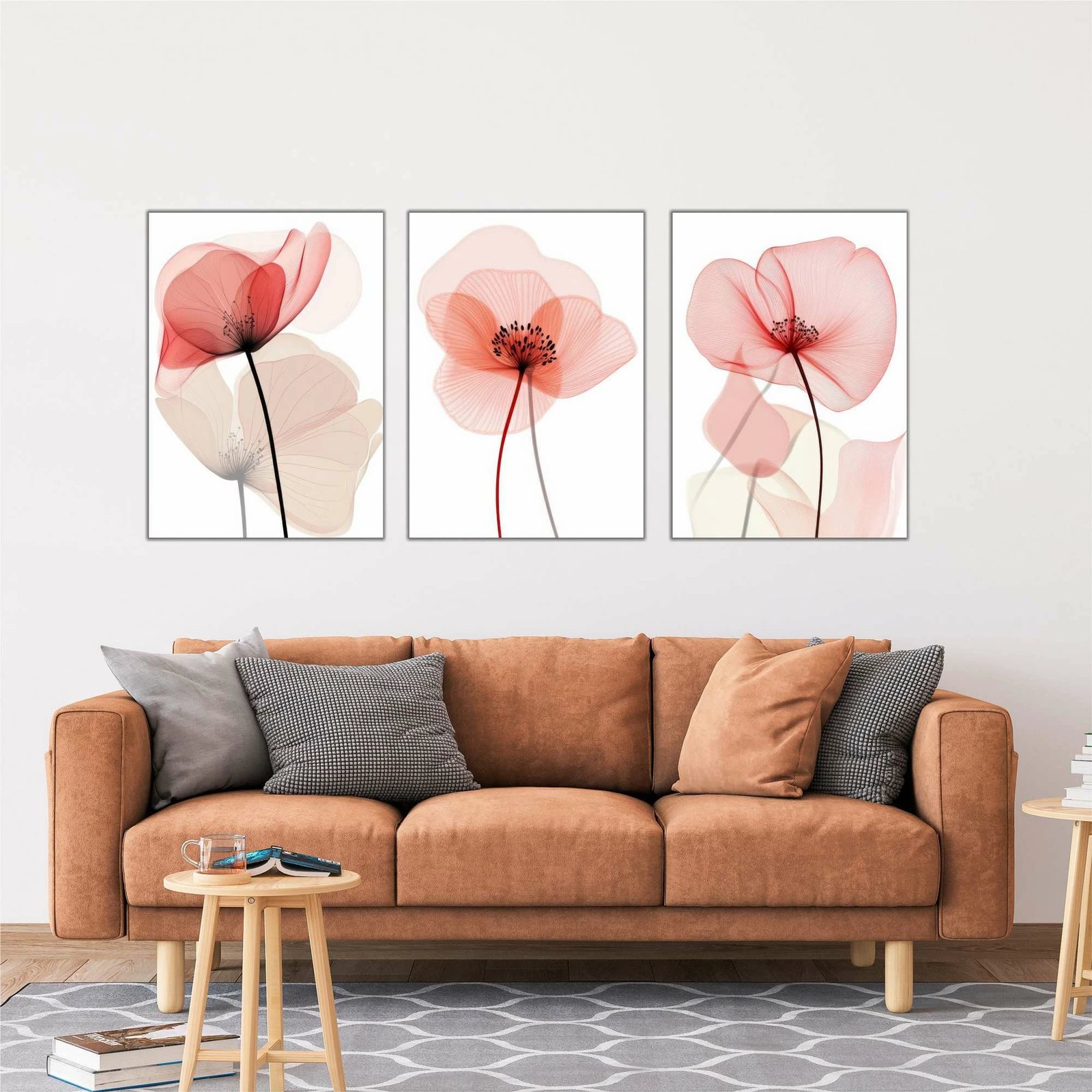 Pikturë dekorative MDF (3 copë), Wallity, shumëngjyrëshe, Mdf - 00119