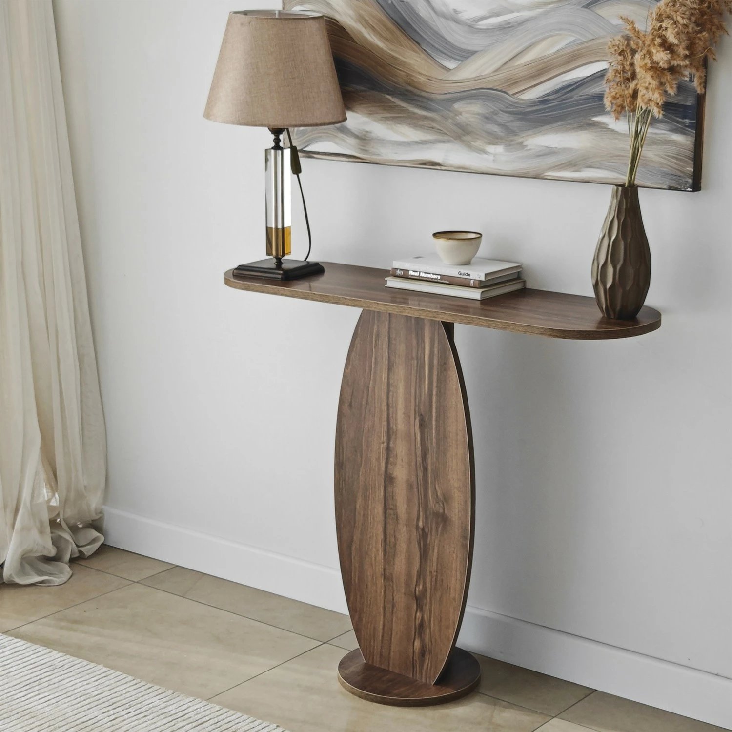 Komodë Hanah Home Ellittica, ngjyrë arre