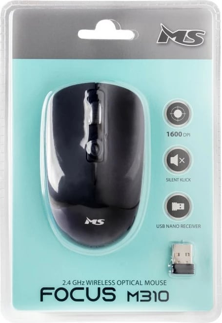 Maus wireless MS Focus M310, 1600 DPI, 4 butona, i zi