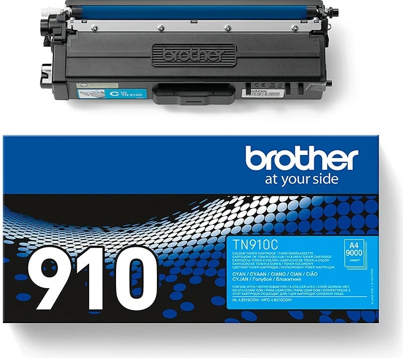 Toner Brother TN-910C, 9000 faqe, Cyan, 1 copë