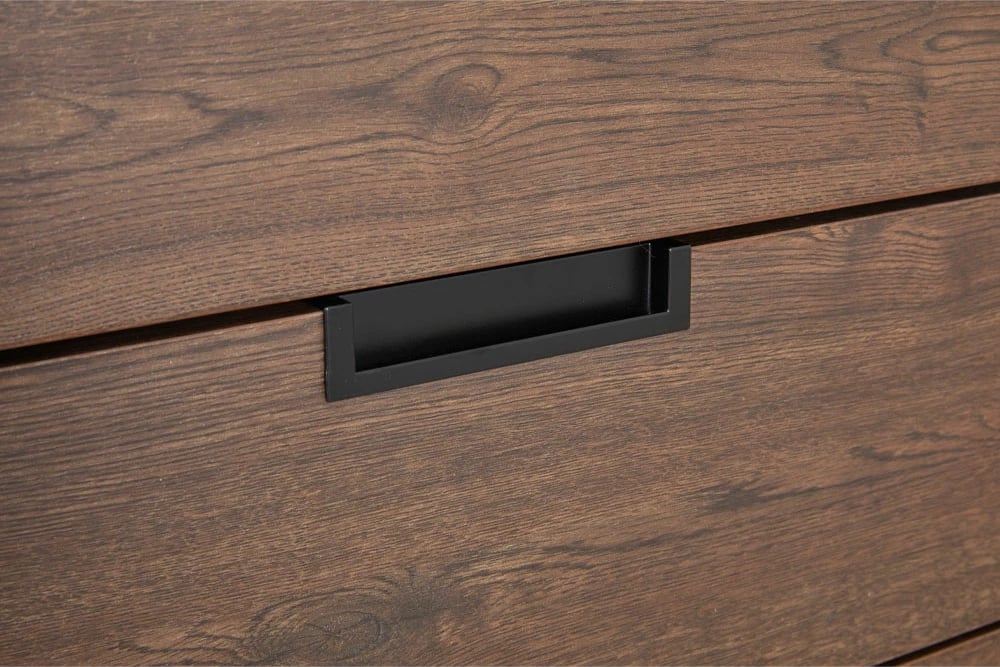 Komodë Nuez me 5 sirtarë, ngjyrë arre, 72x39x117 cm