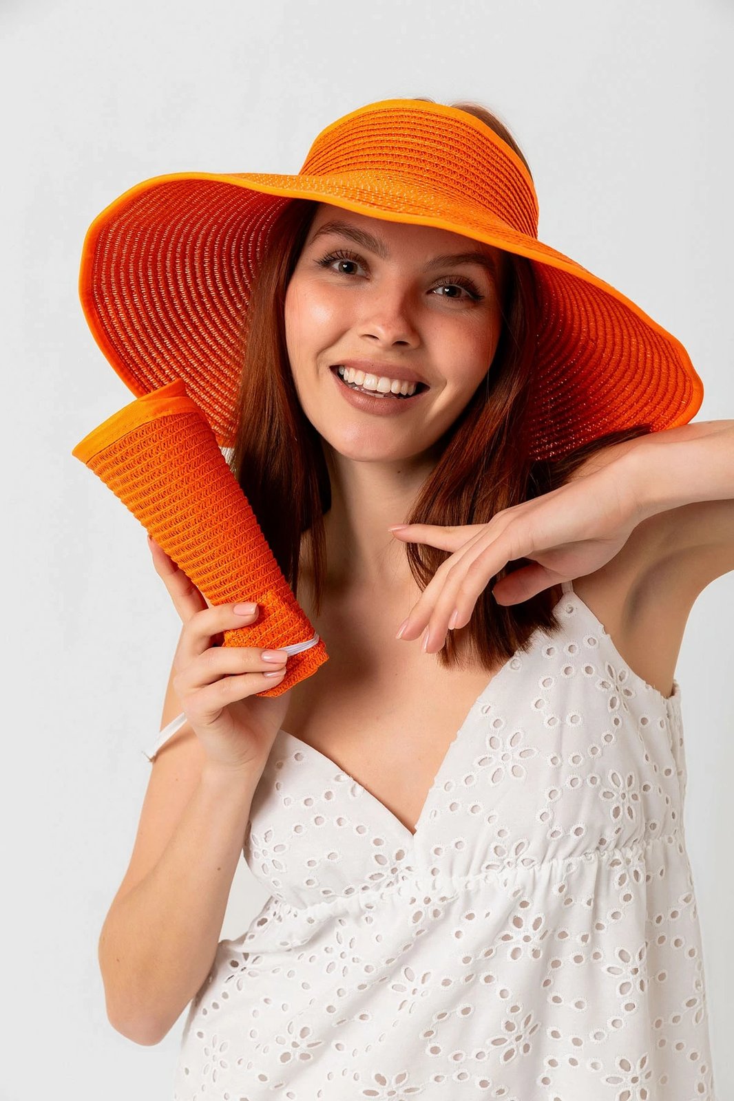 Kapelë grash Jumeon, portokalli, Hsr2080