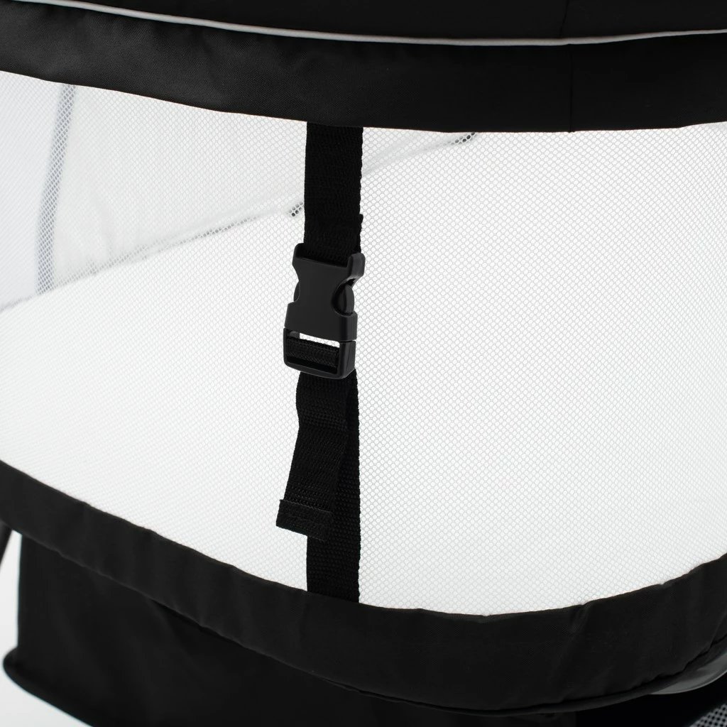 Djep i palosshëm, Baby Mix, Dreamy Nest, me rrjetë kundër insekteve, shportë ruajtjeje dhe çantë bartëse, gri