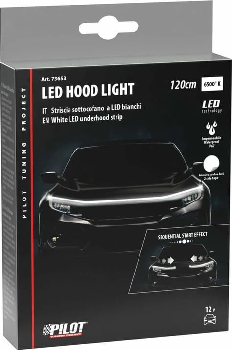 Shirit Led Spoiler E Bardhe 120cm 12v