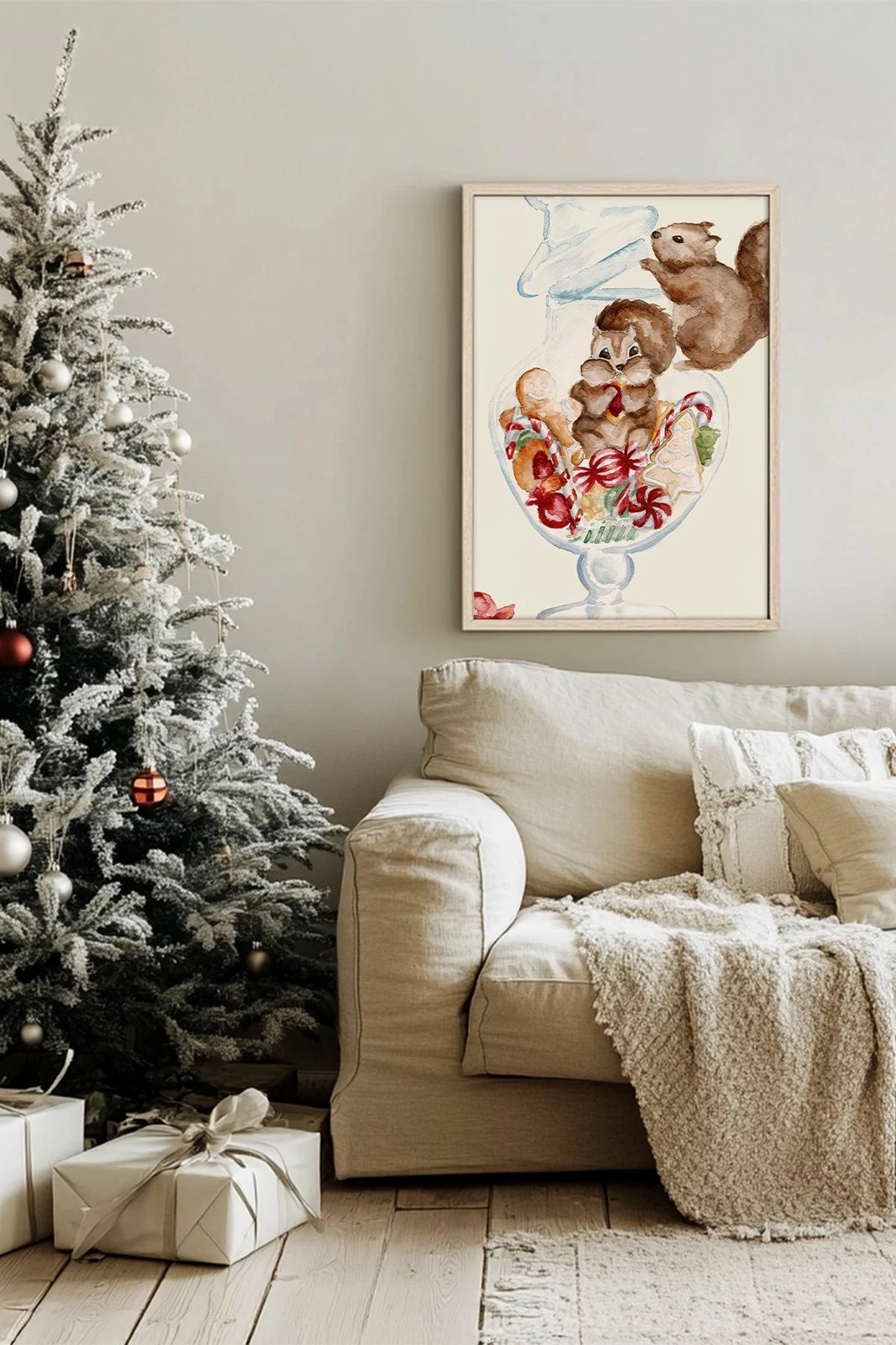 Pikturë dekorative me kornizë, shumëngjyrëshe, Wallity, Nwyearsngmdl49, 33x48cm