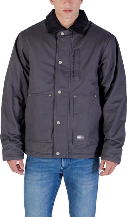Jakne Tommy Hilfiger Jeans për meshkuj, e zezë