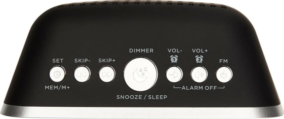 Orë Zgjuese me Radio FM, Dy Alarme dhe Mbushes USB AIWA CRU-19BK (Zezë)