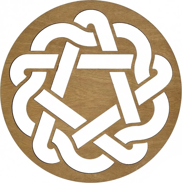 Set nënshimesh druri (6 copë), Hermia, Don, ngjyrë mjaltë