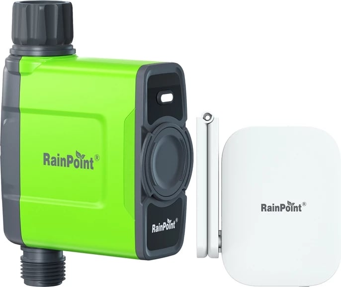 Kontrollues ujitjeje RainPoint HTV145FRF+HWG023WBRF me gateway WiFi, për 1 zonë, i gjelbër