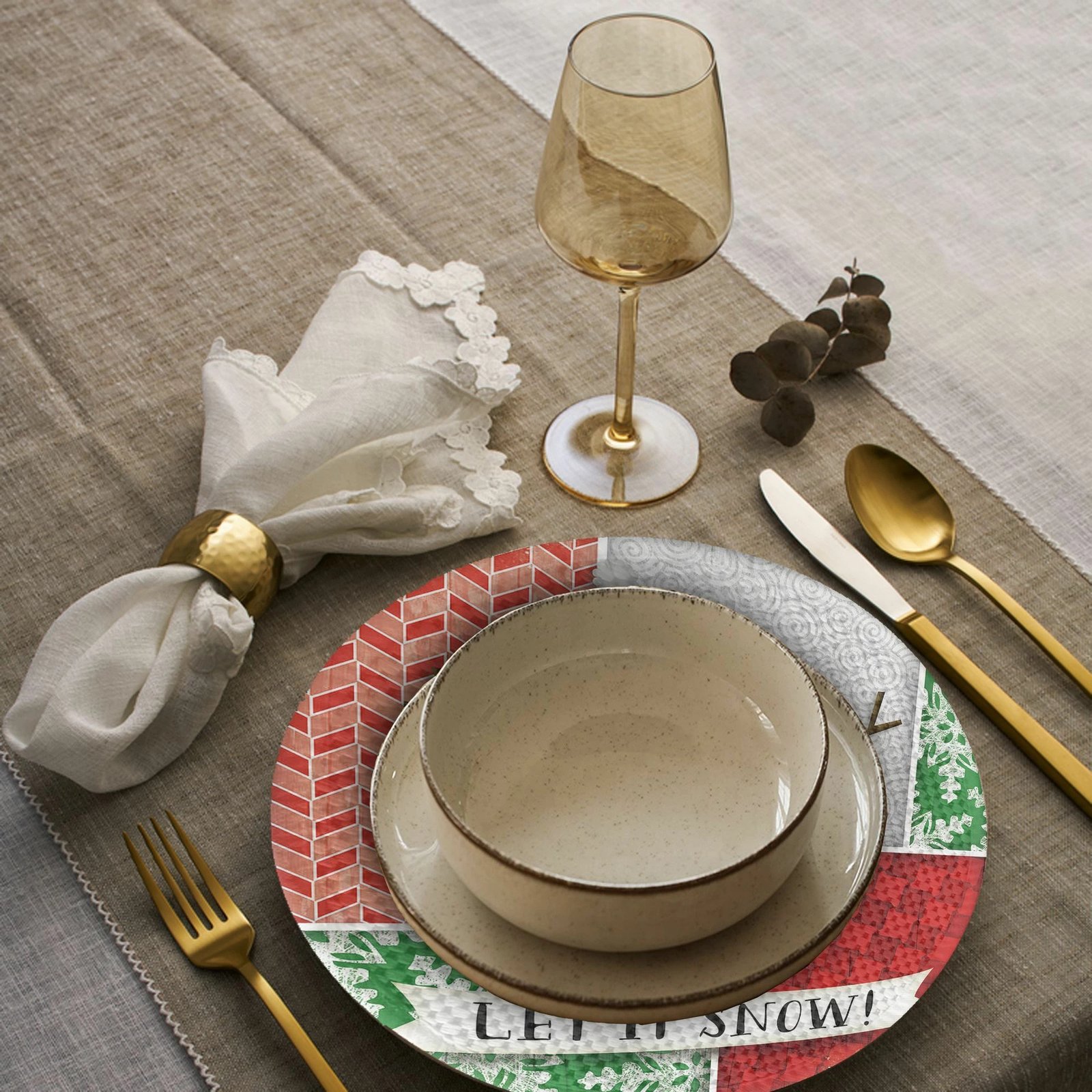 Set 4 nënshtrues tavoline Hermia Concept, shumëngjyrësh, 37cm, 2344Supla