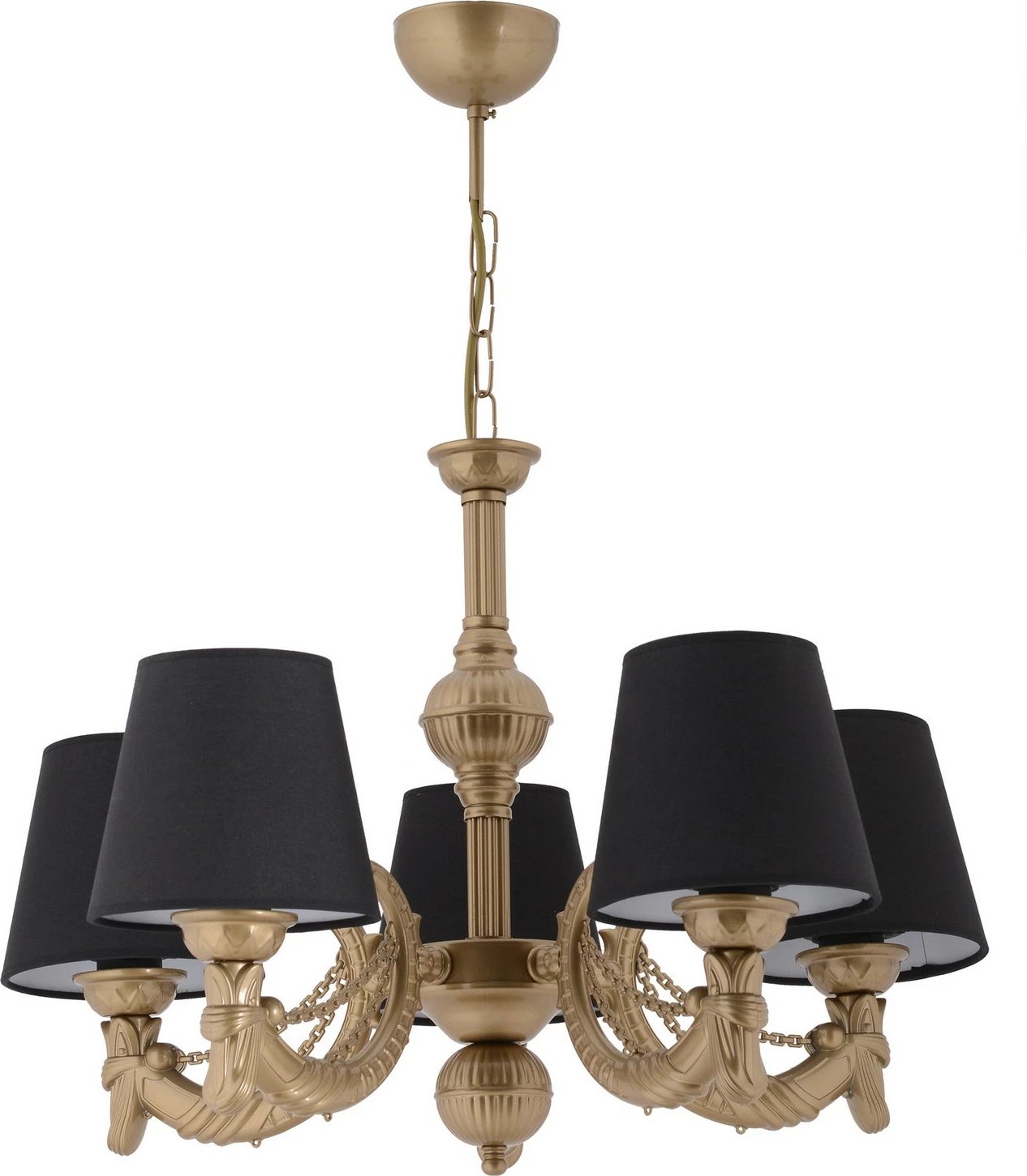 Llambadar Opviq Fiona Chain, e zezë dhe ari