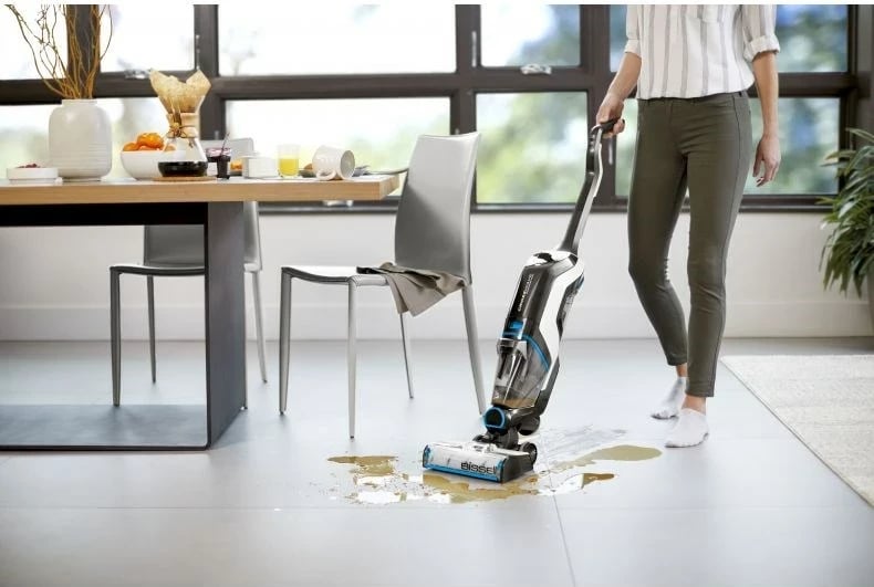 Fshesë vertikale BISSELL CrossWave Cordless Max 2767N, pa kabllo, 0.82L, Blu