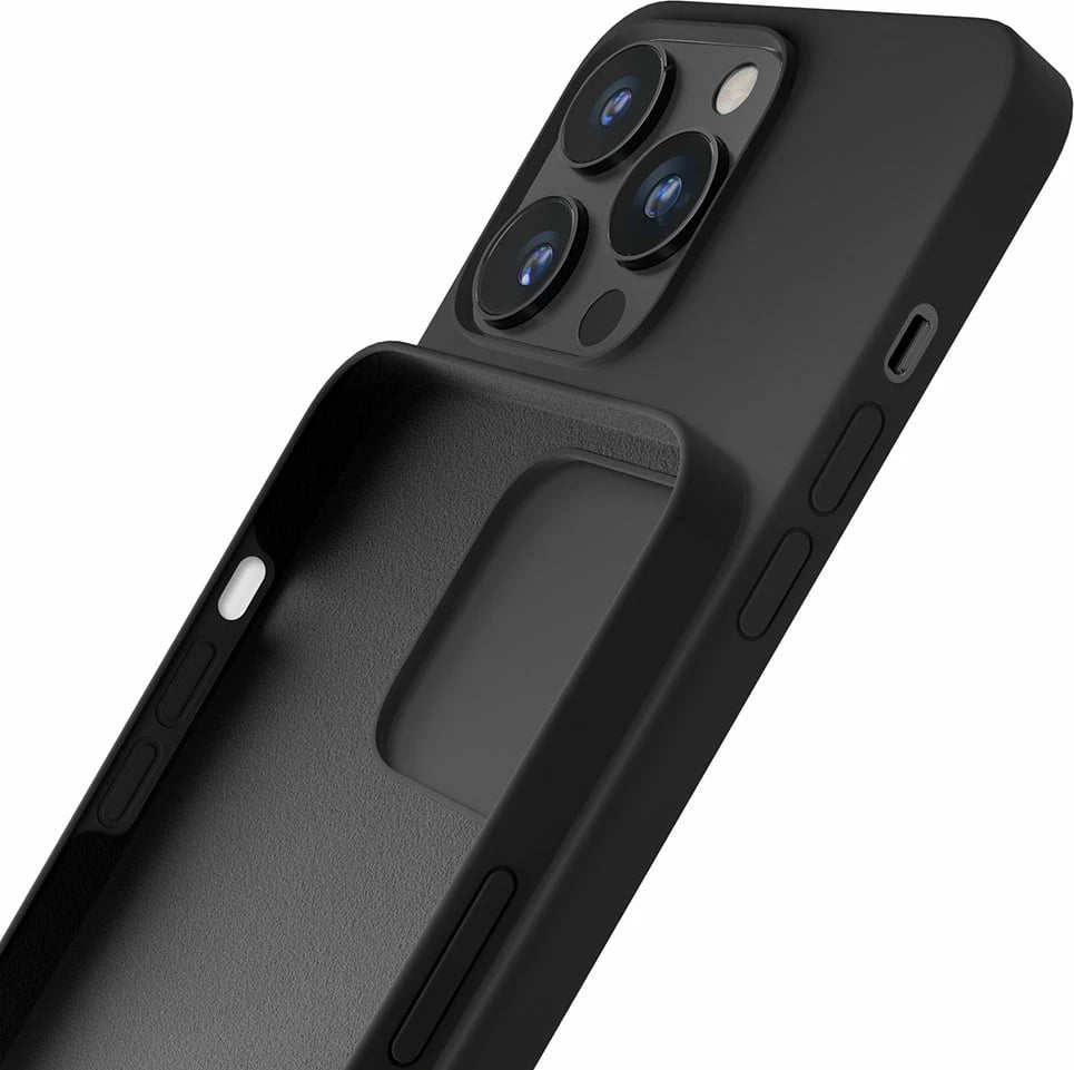 Mbështjellës silikon për celular 3mk, iPhone 13 Pro Max, i zi