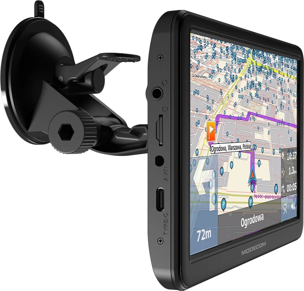 Navigacion për vetura MODECOM FreeWAY CX 7.4, 16 GB, E zezë