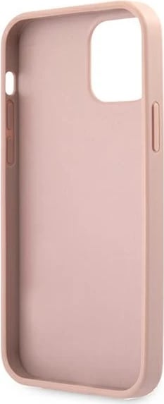 Mbështjellës Guess GUHCP12LRSAVSRG për iPhone 12 Pro Max 6.7", Saffiano Vintage Script, rozë