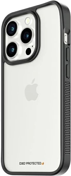 Mbështjellës PanzerGlass ClearCase për iPhone 15 Pro, Transparent & Zi