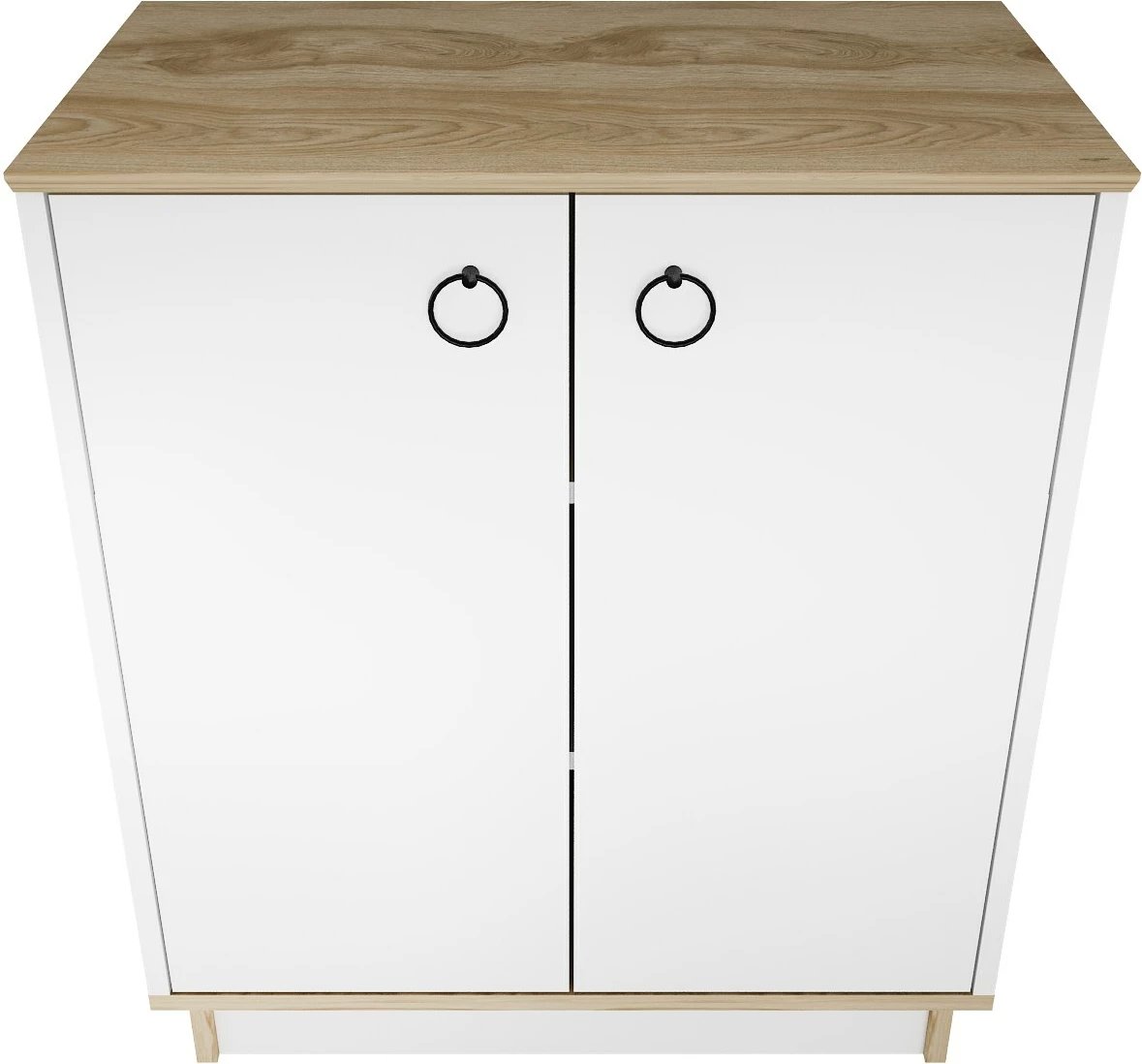 Konsol Skye Decor, ngjyrë lis, e bardhë