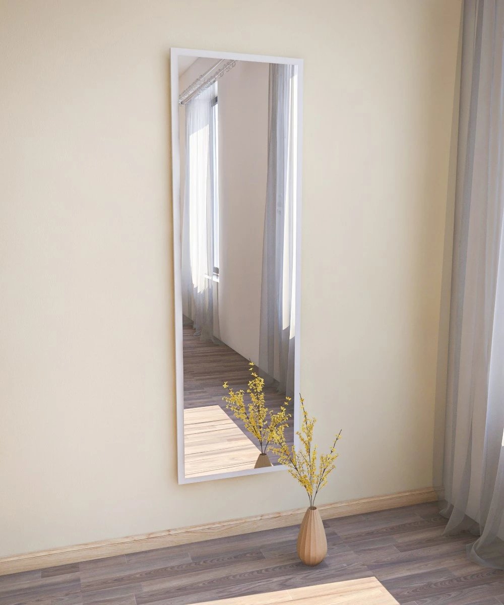 Pasqyrë dyshemeje Hanah Home, Tessa, e bardhë