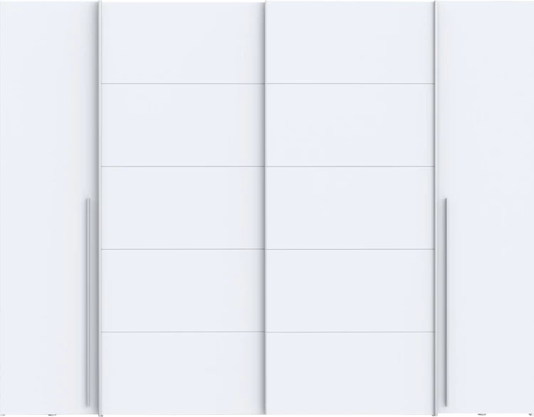 Dollap Verzo me 4 dyer, melaminë e bardhë, 270.5x61.5x210.5cm