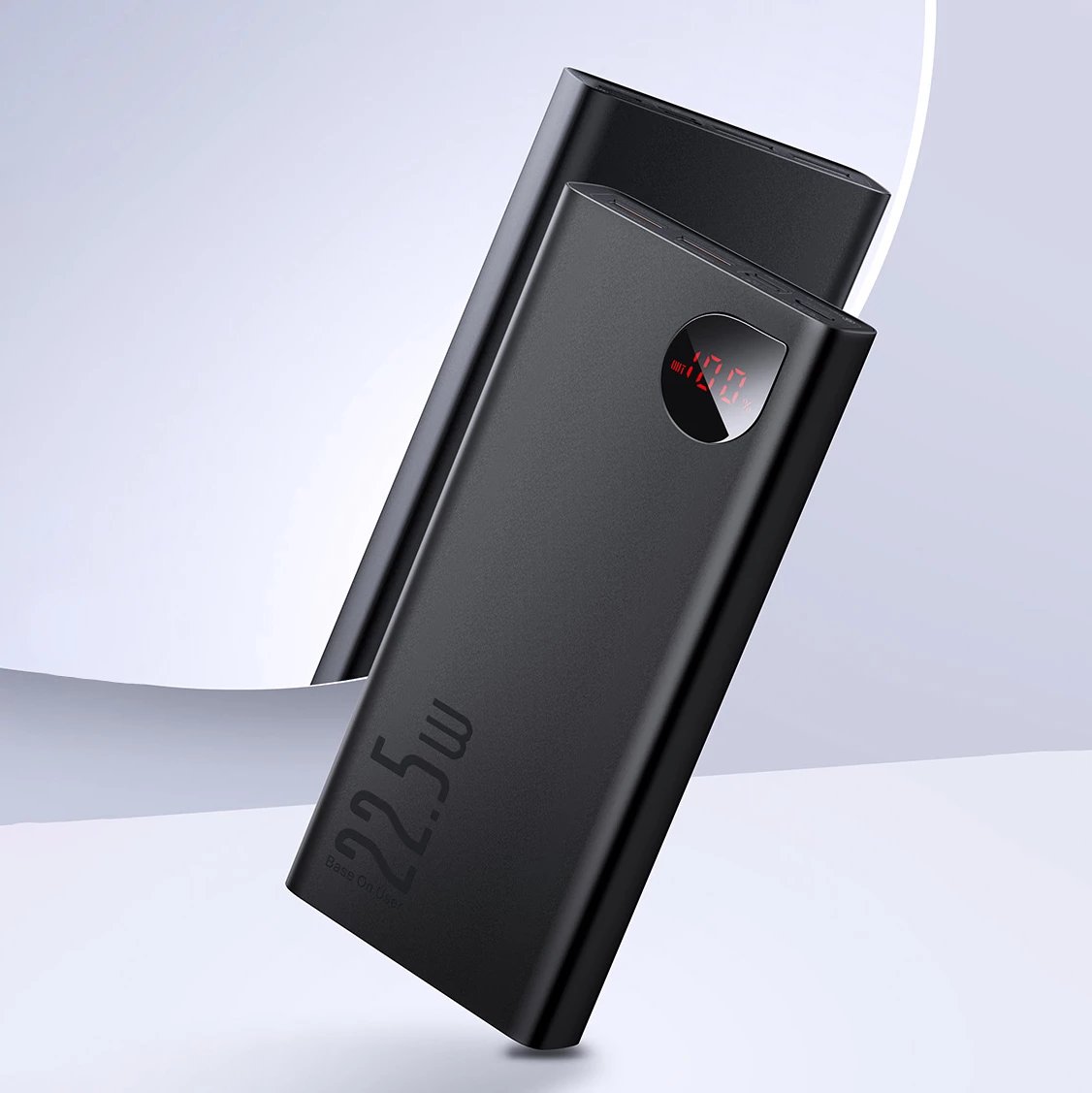 Powerbank Baseus Adaman 20000mAh, 22.5W, me kabllo USB-A në USB-C, e zezë