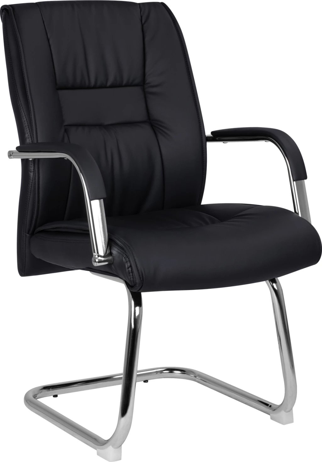 Karrige për konferenca FH1107.01, ngjyrë e zezë, 58x72x98cm, set prej 2 copë