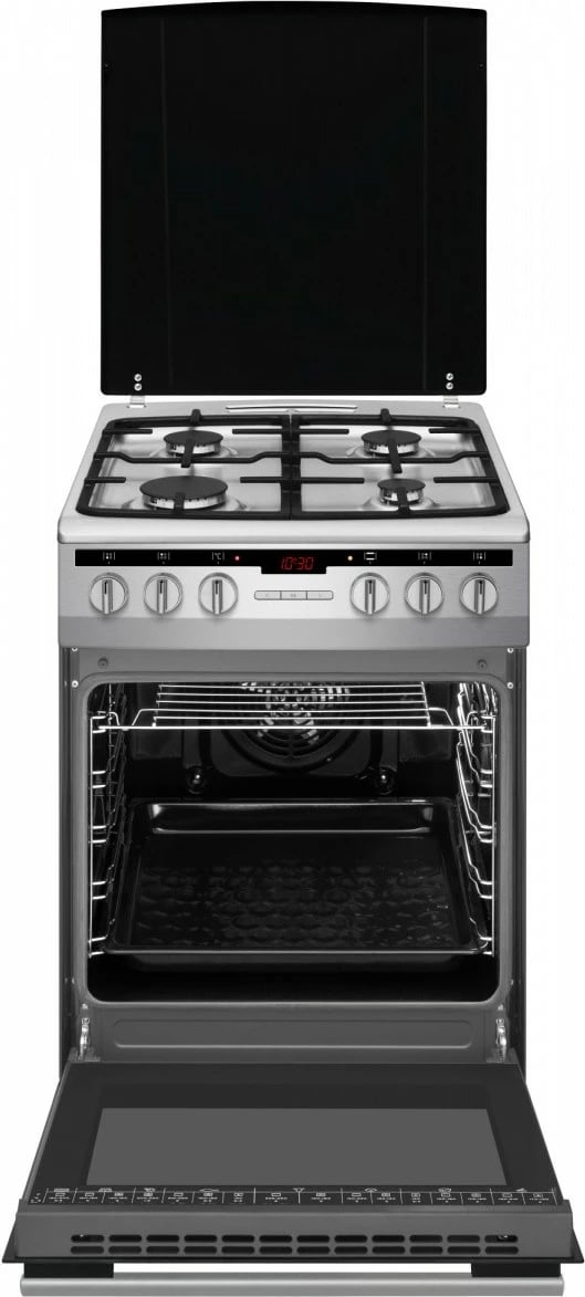 Furrë dhe pianurë Amica 57GE3.33HZpTaDA(Xx), 66L, inox, gaz dhe elektrik Furrë dhe pianurë Amica 57GE3.33HZpTaDA(Xx), 66L, inox, gaz dhe elektrik