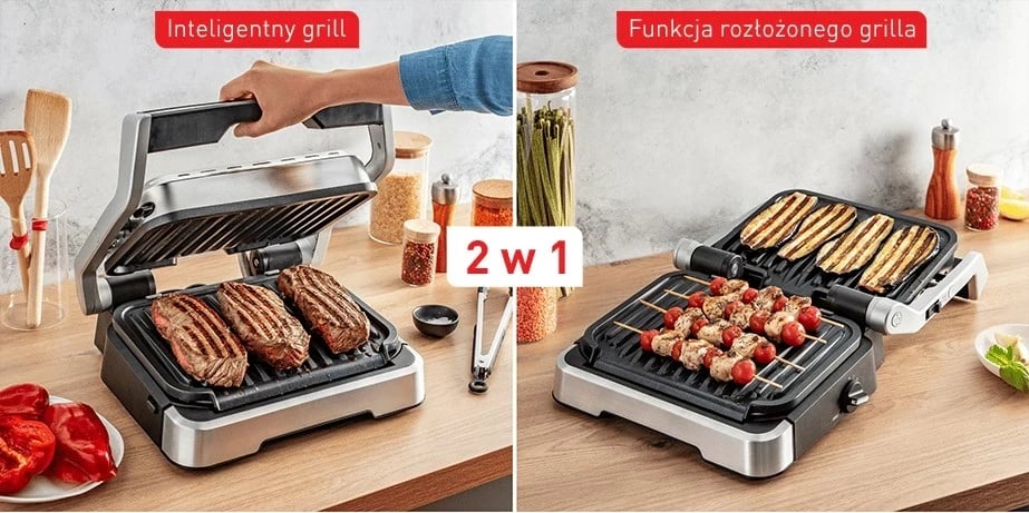 Grill elektrik Tefal GC 772D30, Argjendtë