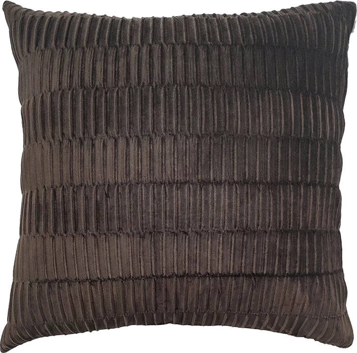 Jastëk dekorativ Relief, kadife, ngjyrë kafe, 45x45cm