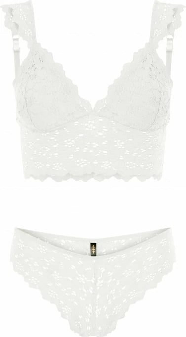 Bustier dantelle ecru, Jumeon