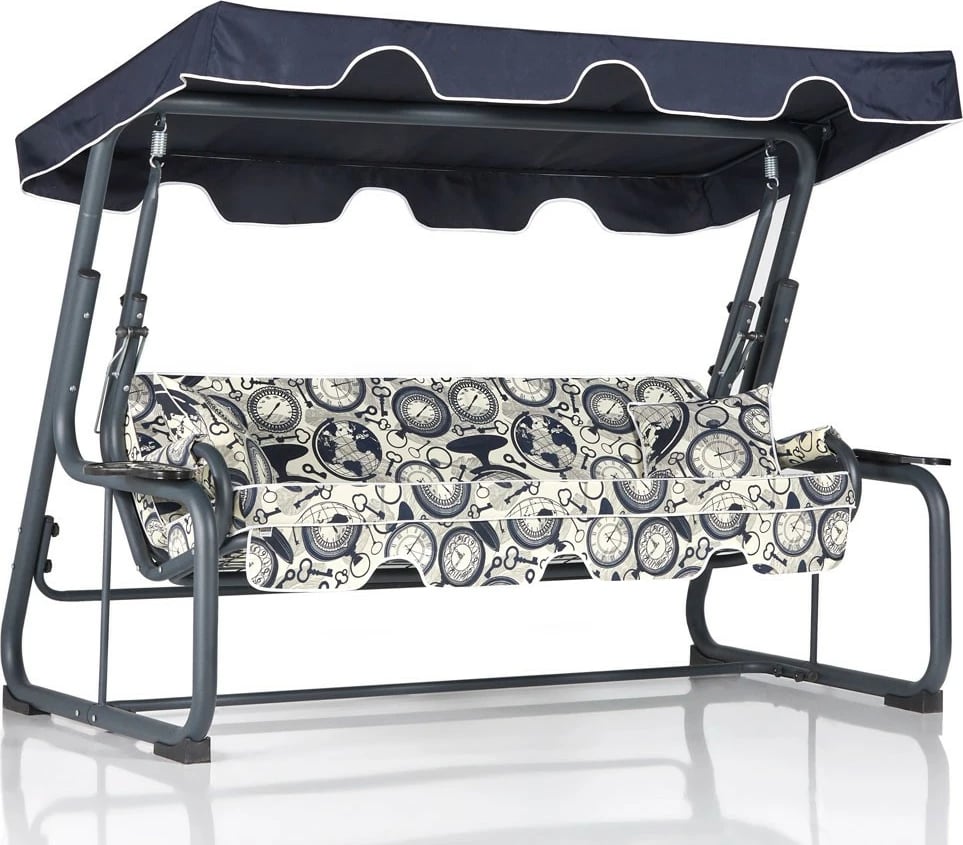 Karrige lëkundëse treshe për kopsht, Skye Decor Rubus 2, shumëngjyrëshe