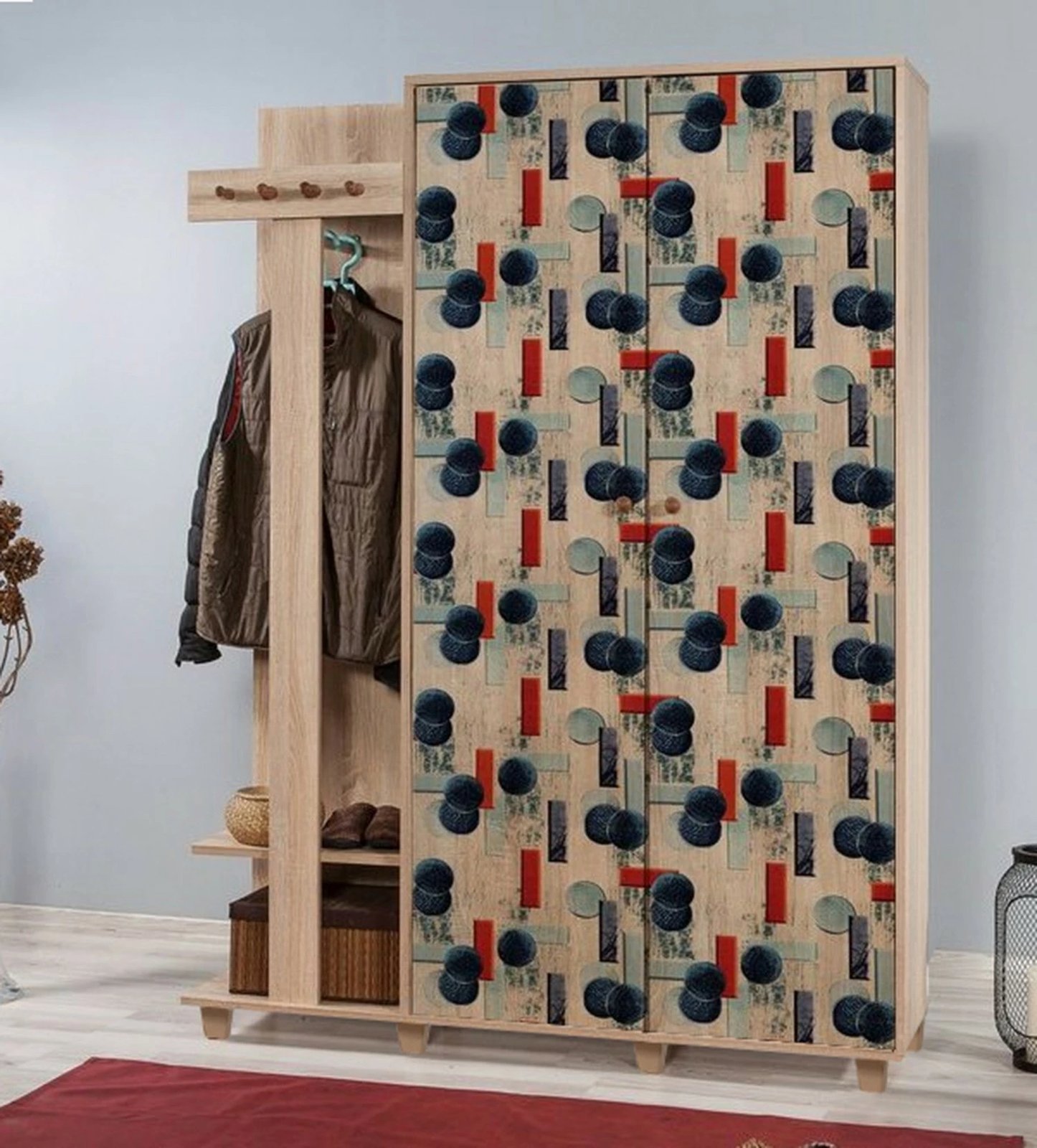 Stendë për korridor, ngjyrë lisi Sonoma, Garmanto 135-520