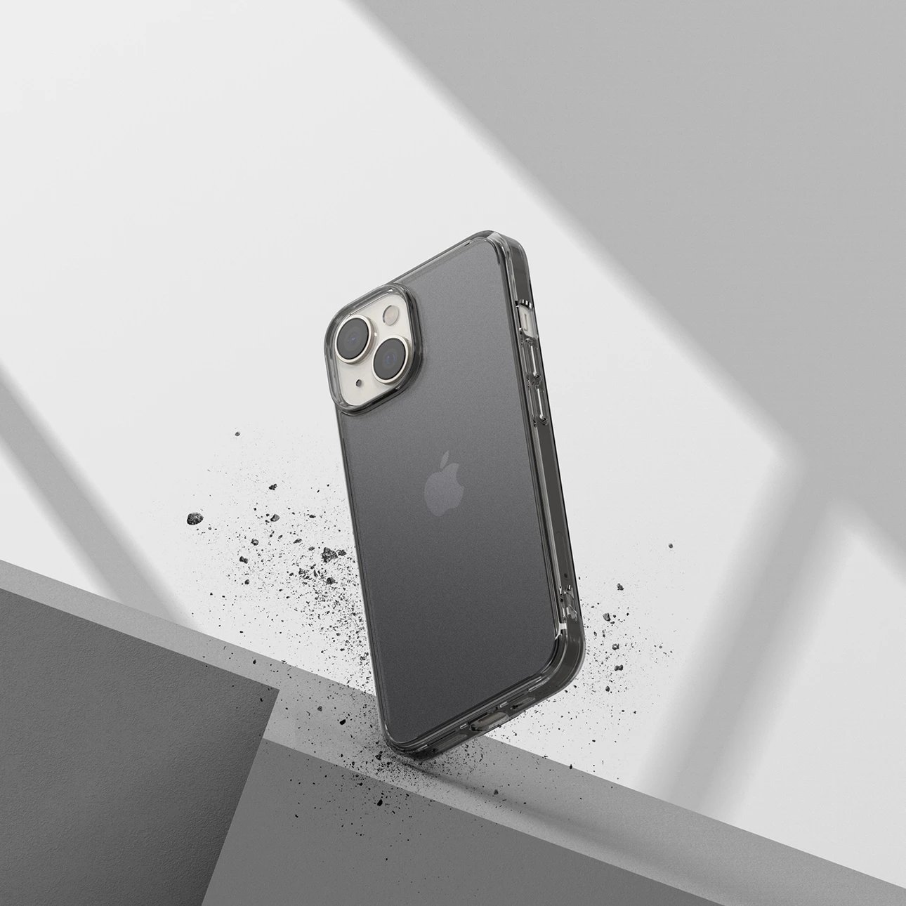 Mbështjellës Ringke Fusion Matte për iPhone 14 Plus, gri gjysmë-transparent