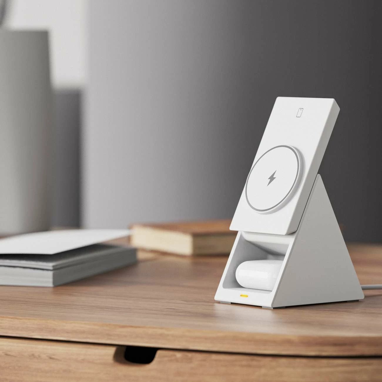 Stacion karikimi wireless 3-në-1 Choetech T600, 15W, i bardhë