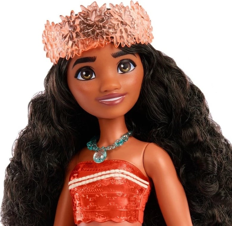 Kukull Disney Princess Vaiana Mattel HLW02/HPG68 me veshje tradicionale, për vajza