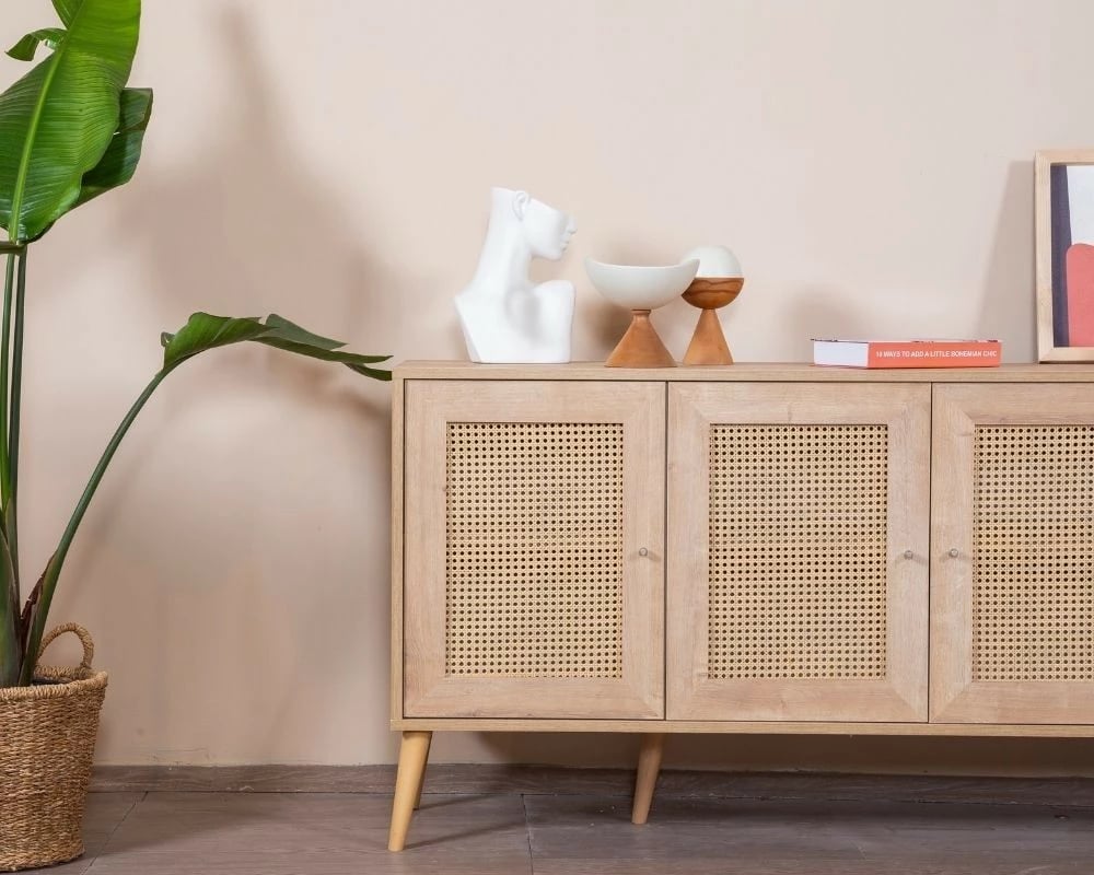 Konsol Calvin, ngjyrë lisi, Skye Decor