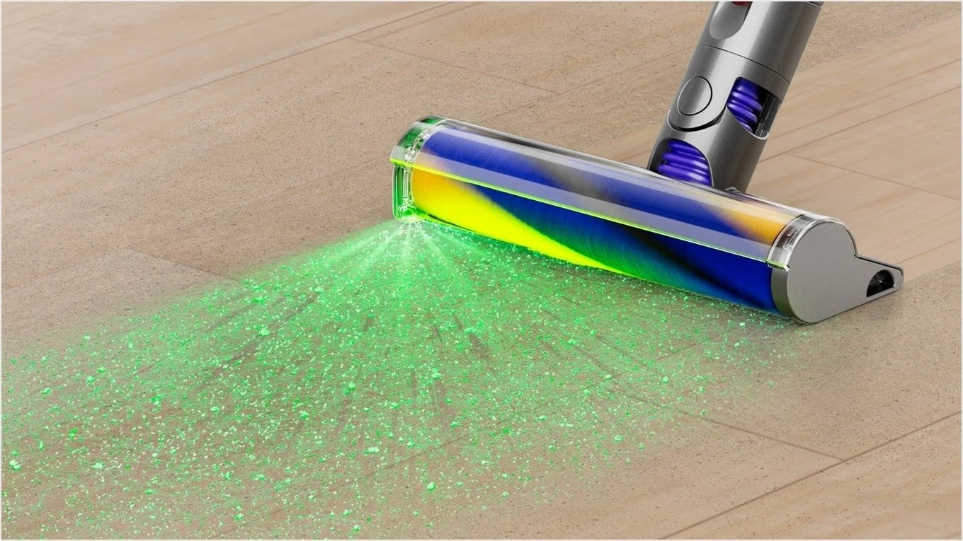 Kasë vertikale Dyson V12 Detect Slim Absolute, 545 W, HEPA, 60 min, Verdhë/Nikel