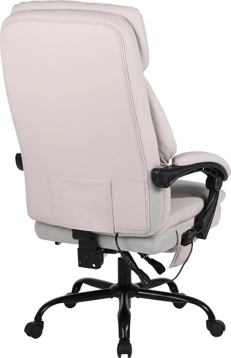 Karrige zyre regjisori Sedici me masazh, ngjyrë bezhë, 72x63x115-123cm