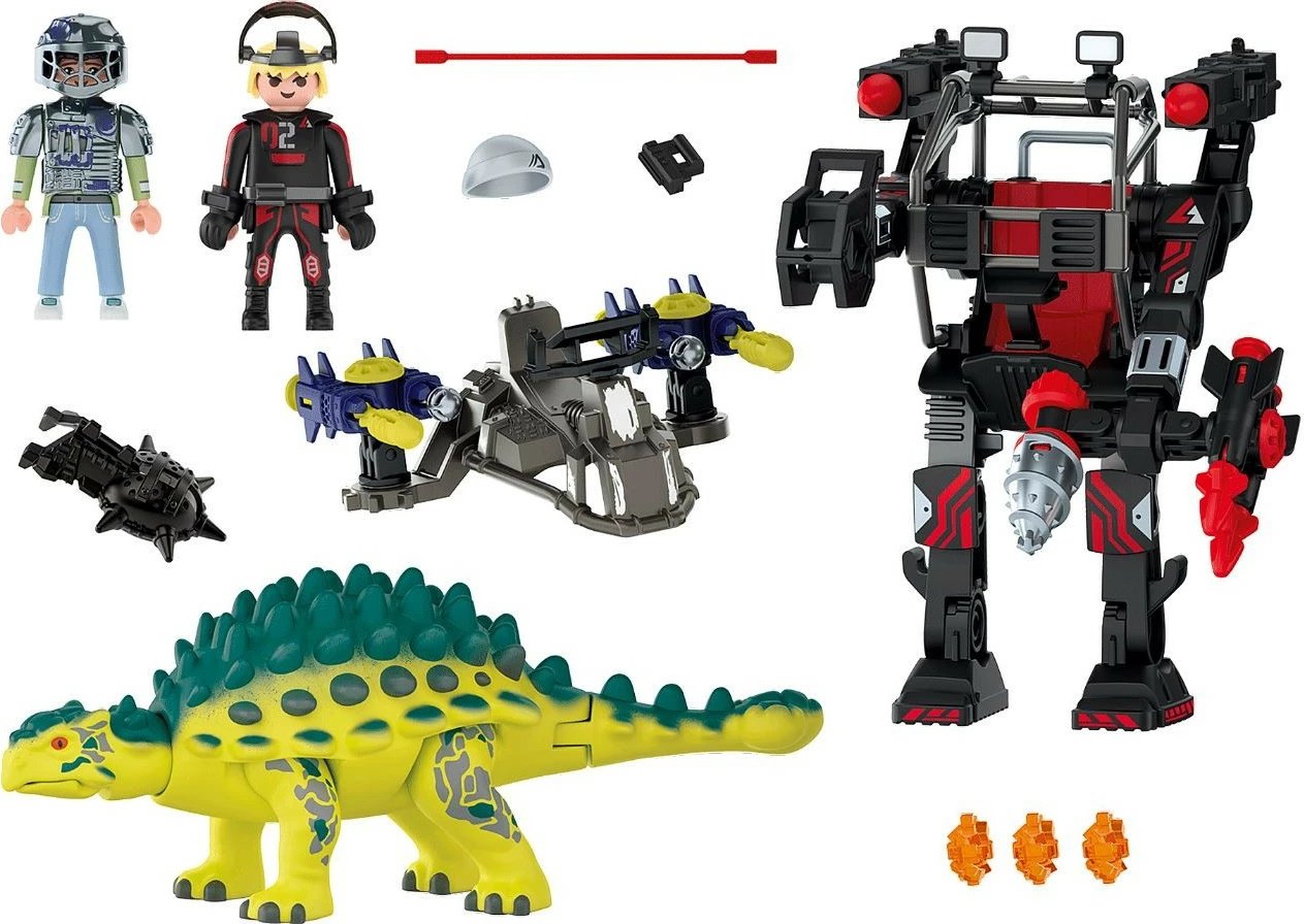 Set lodrash Playmobil Dino Rise 70626 Sajchania Attack Defense, 73 pjesë