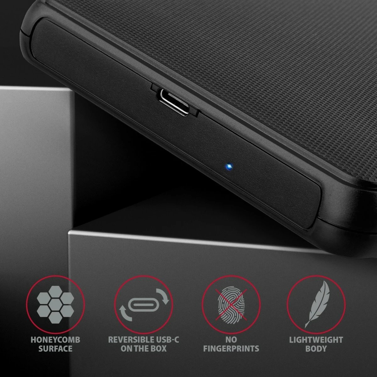 Kasë e jashtme AXAGON EE25-SLC për disk 2.5", USB-C 3.2 Gen 1, SATA 6G, e zezë