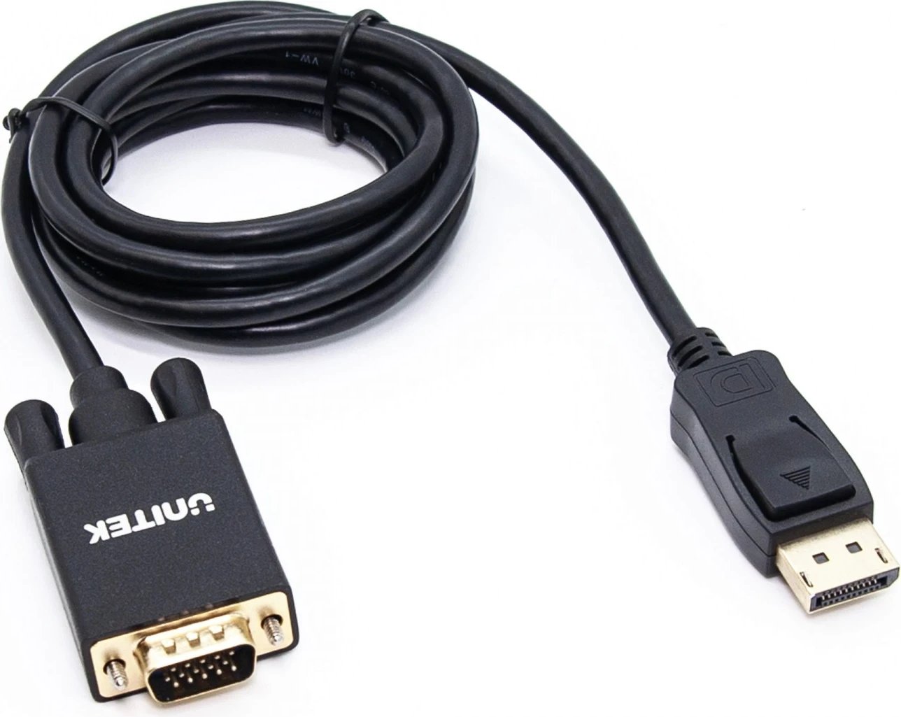 Kabllo Unitek DisplayPort - VGA, 1.8m, e zezë 